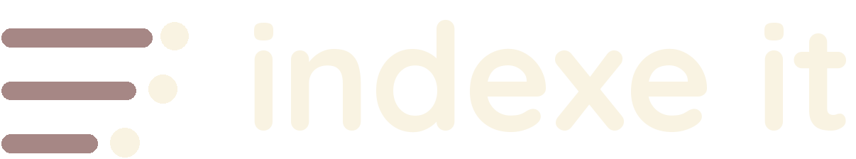 indexe it - three evenly stepped index lines with cream dots
